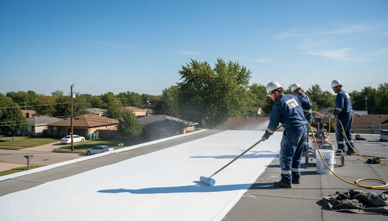 Commercial roof coating in Loganville, WI near me